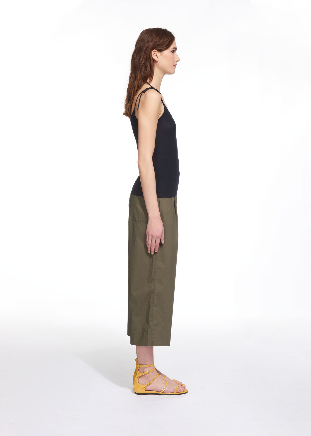 Knitted Tie Vest, Navy WHISTLES Whistles UK