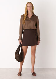 Side Buckle Mini Skirt