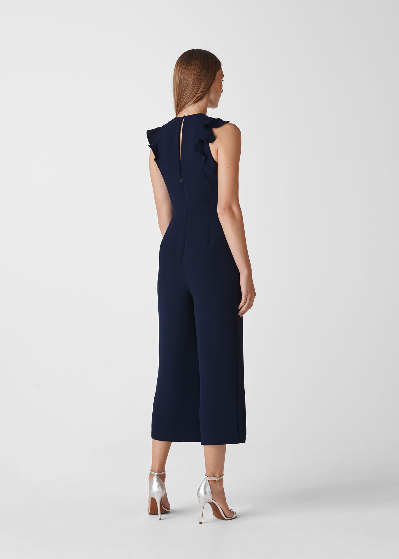 Miranda Crepe Jumpsuit Navy