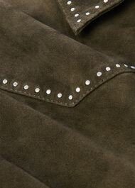 Suede Leather Studded Jacket