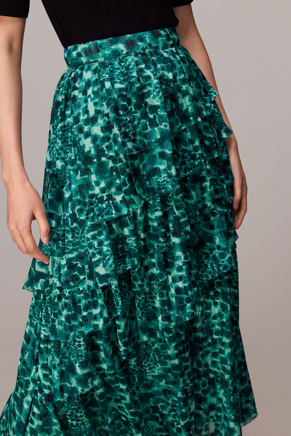 Watercolour Wildcat Skirt