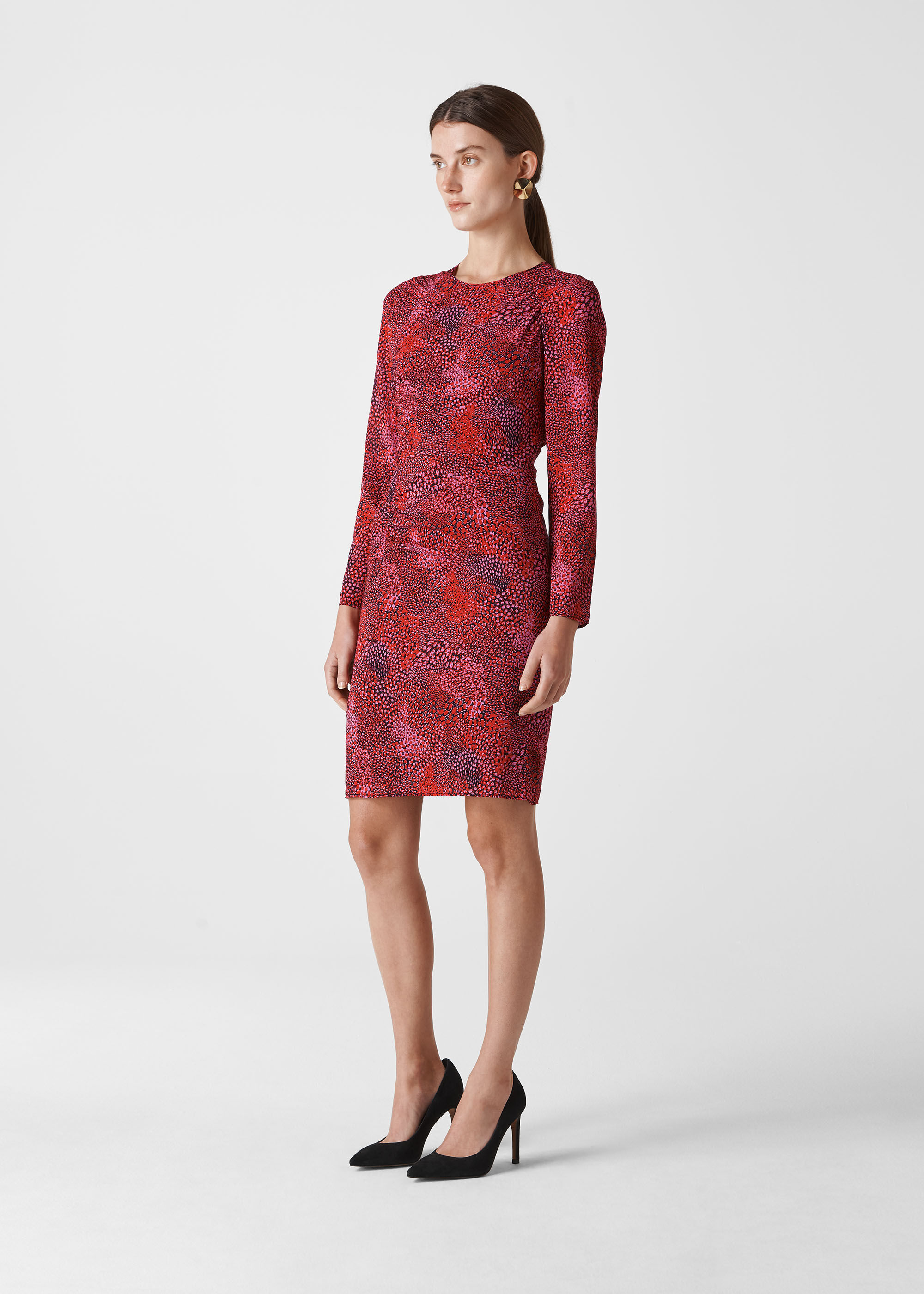 Whistles silk bodycon dress store