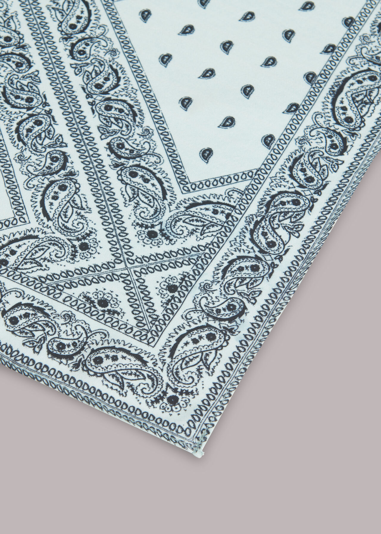 Bandana Print Silk Scarf
