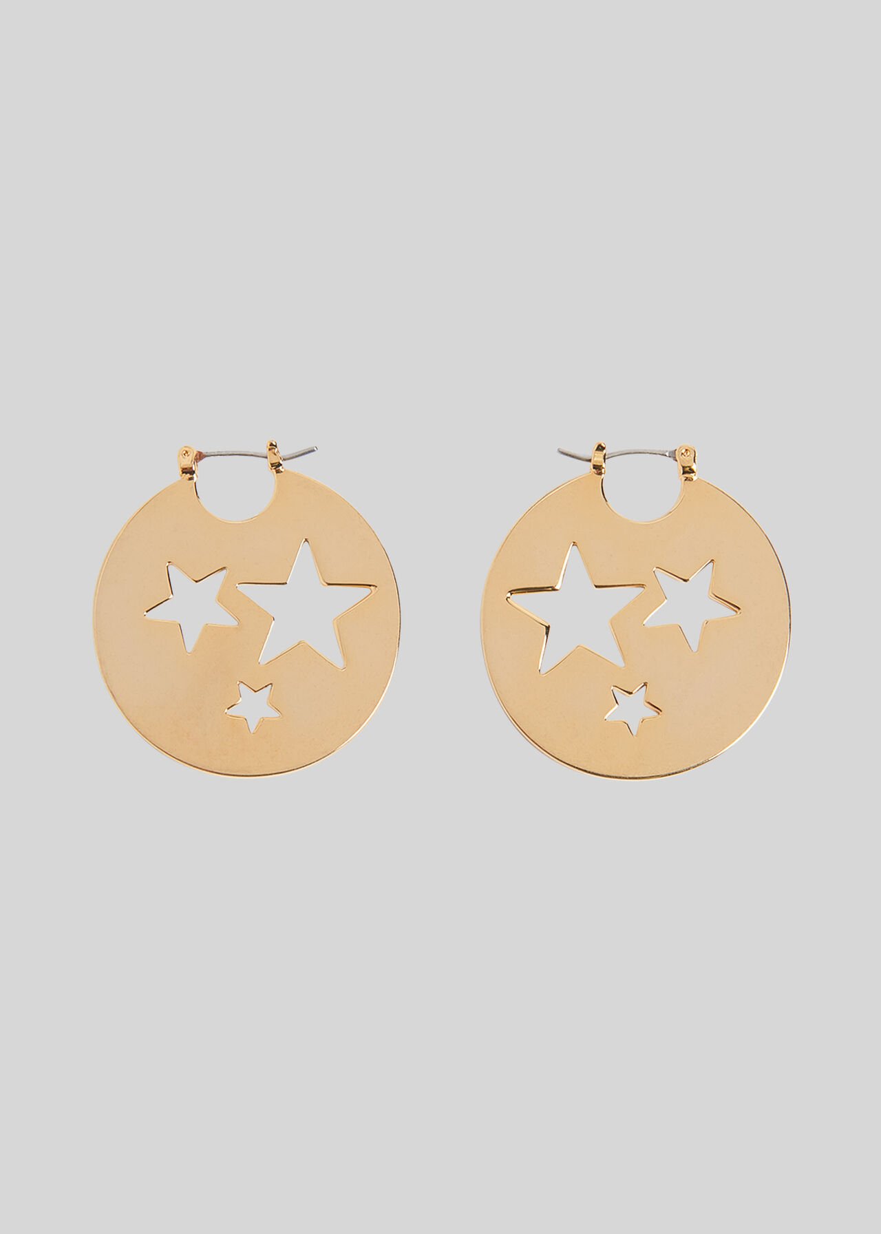 Star Cut Out Earring Gold/Multi
