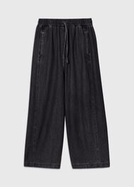 Petite Casual Denim Barrel Trouser