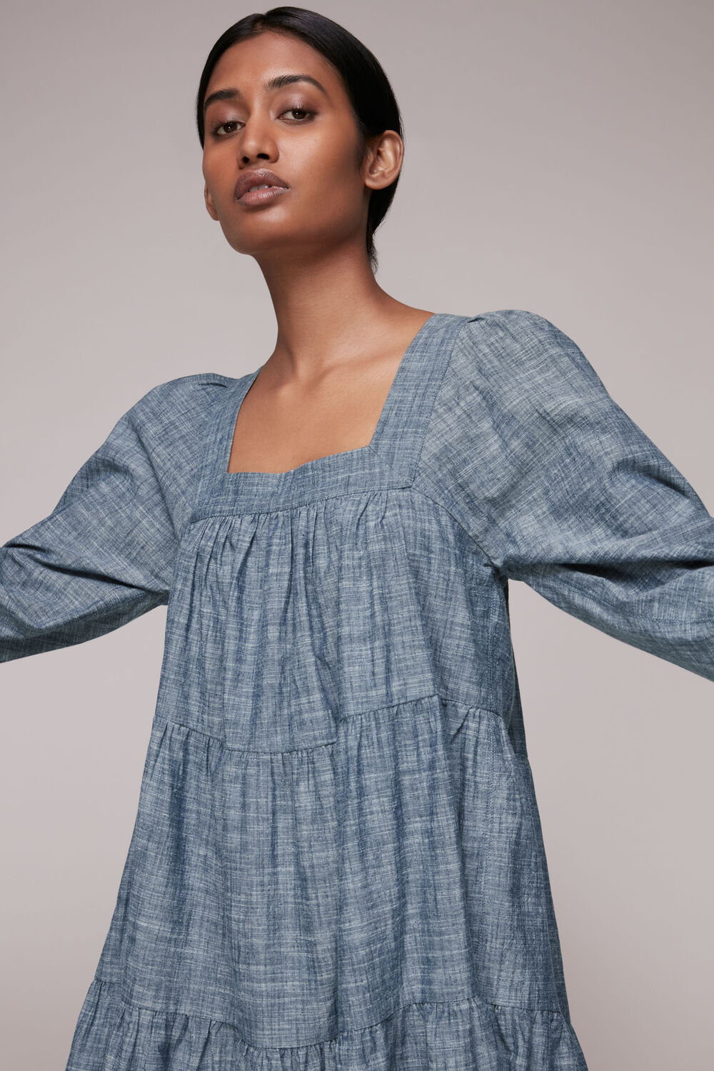 Tilly Chambray Trapeze Dress