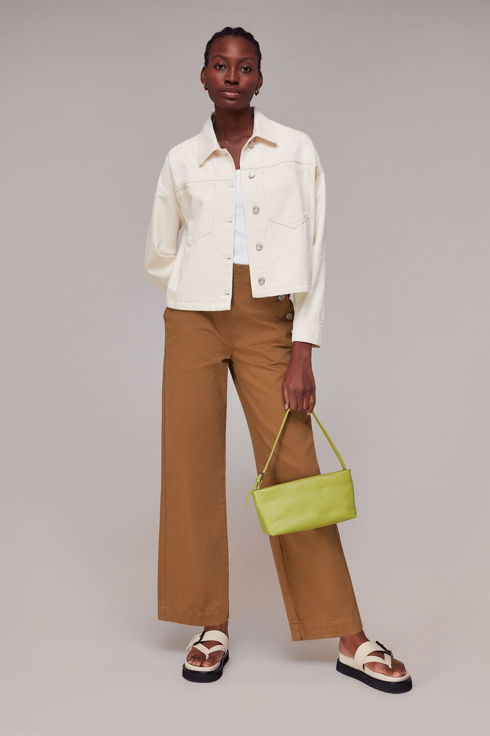 Emily Button Front Trousers