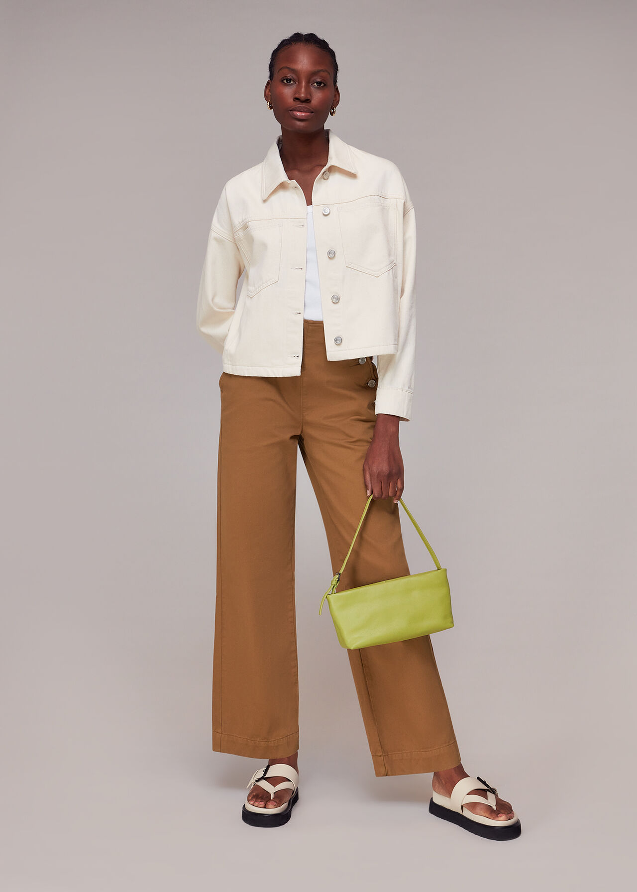 Emily Button Front Trousers