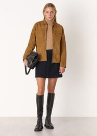 Suede A Line Skirt
