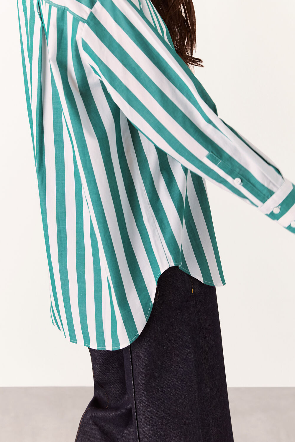 Stripe Oversize Shirt