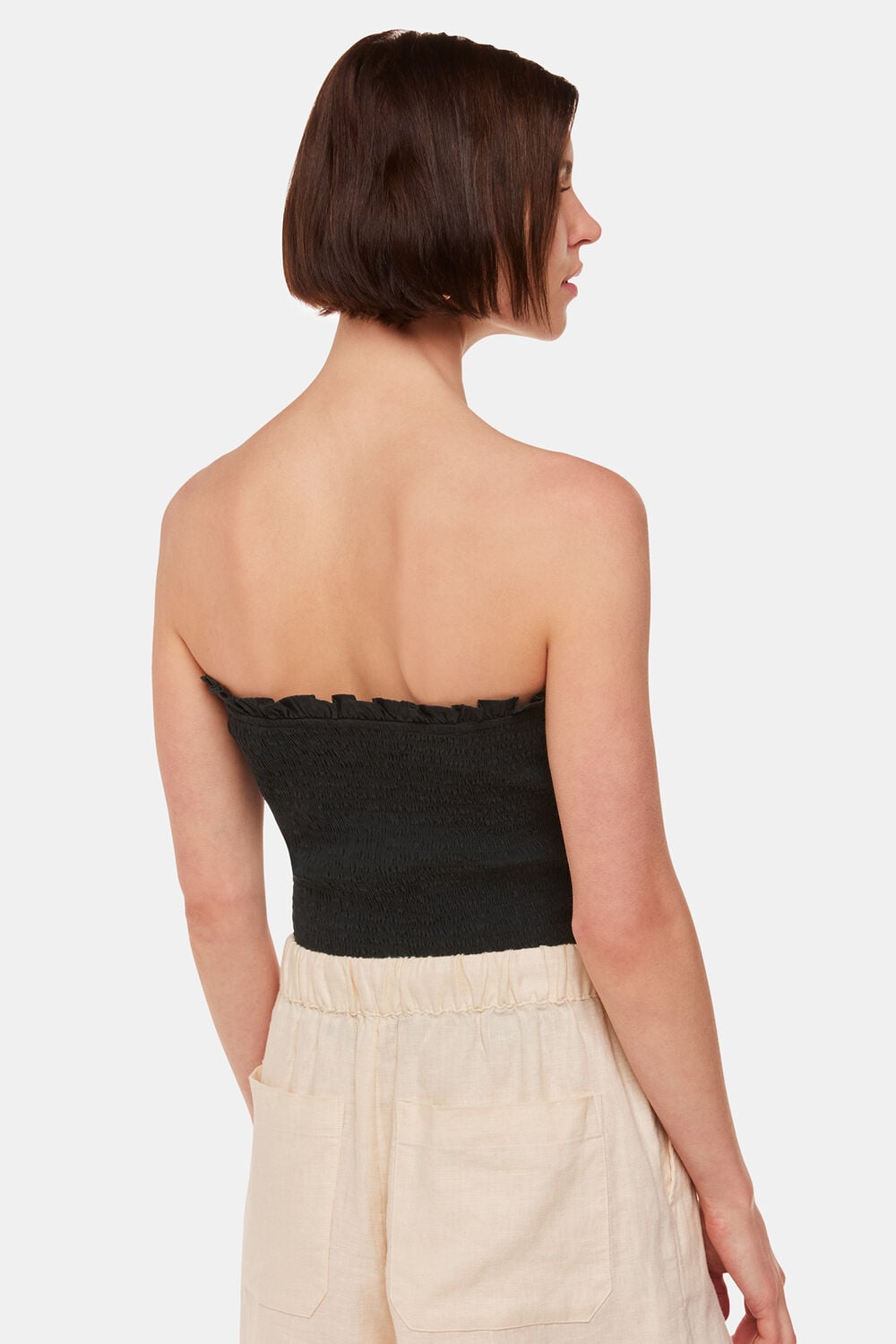 Black Louisa Textured Top