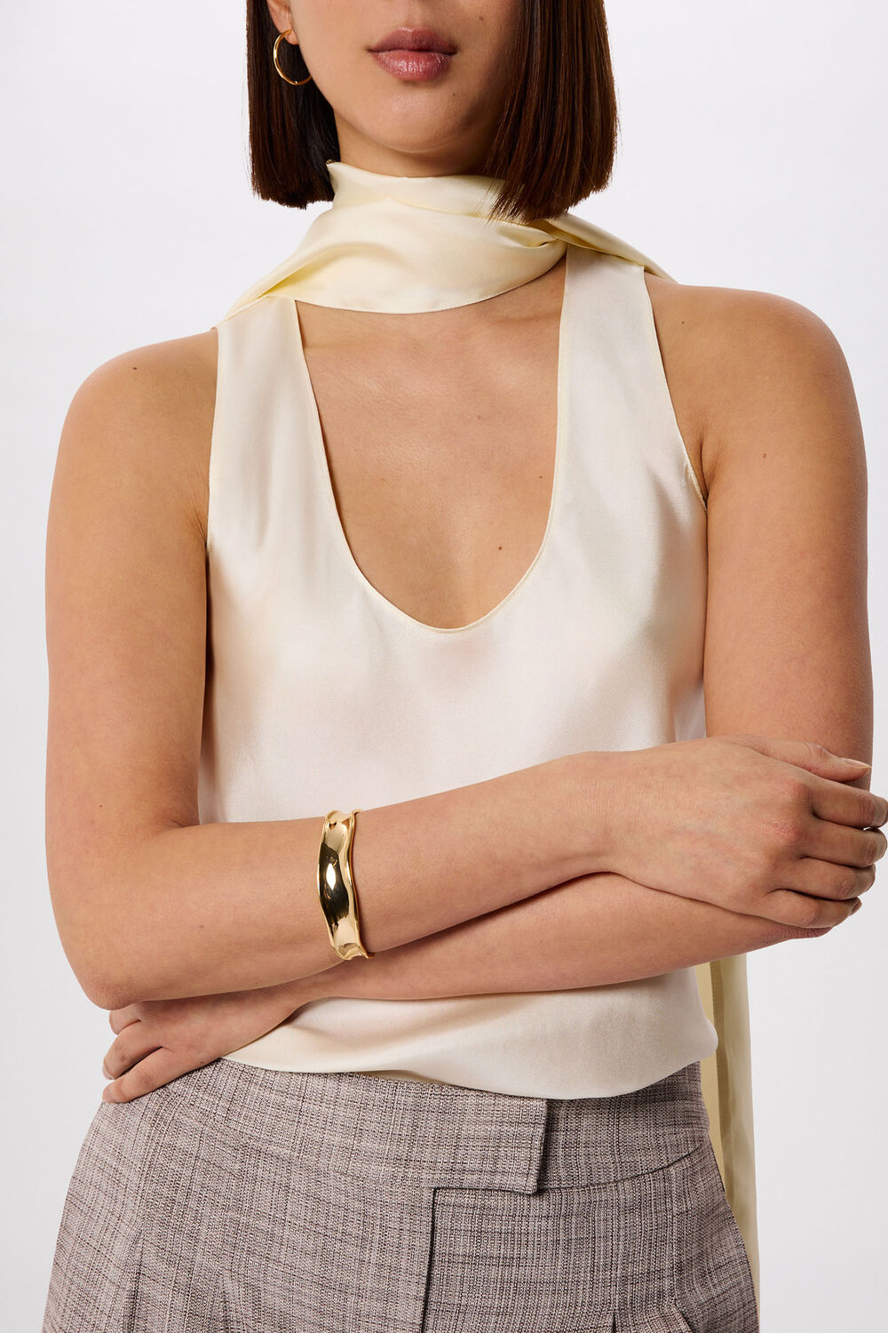 Chunky Irregular Cuff Bangle