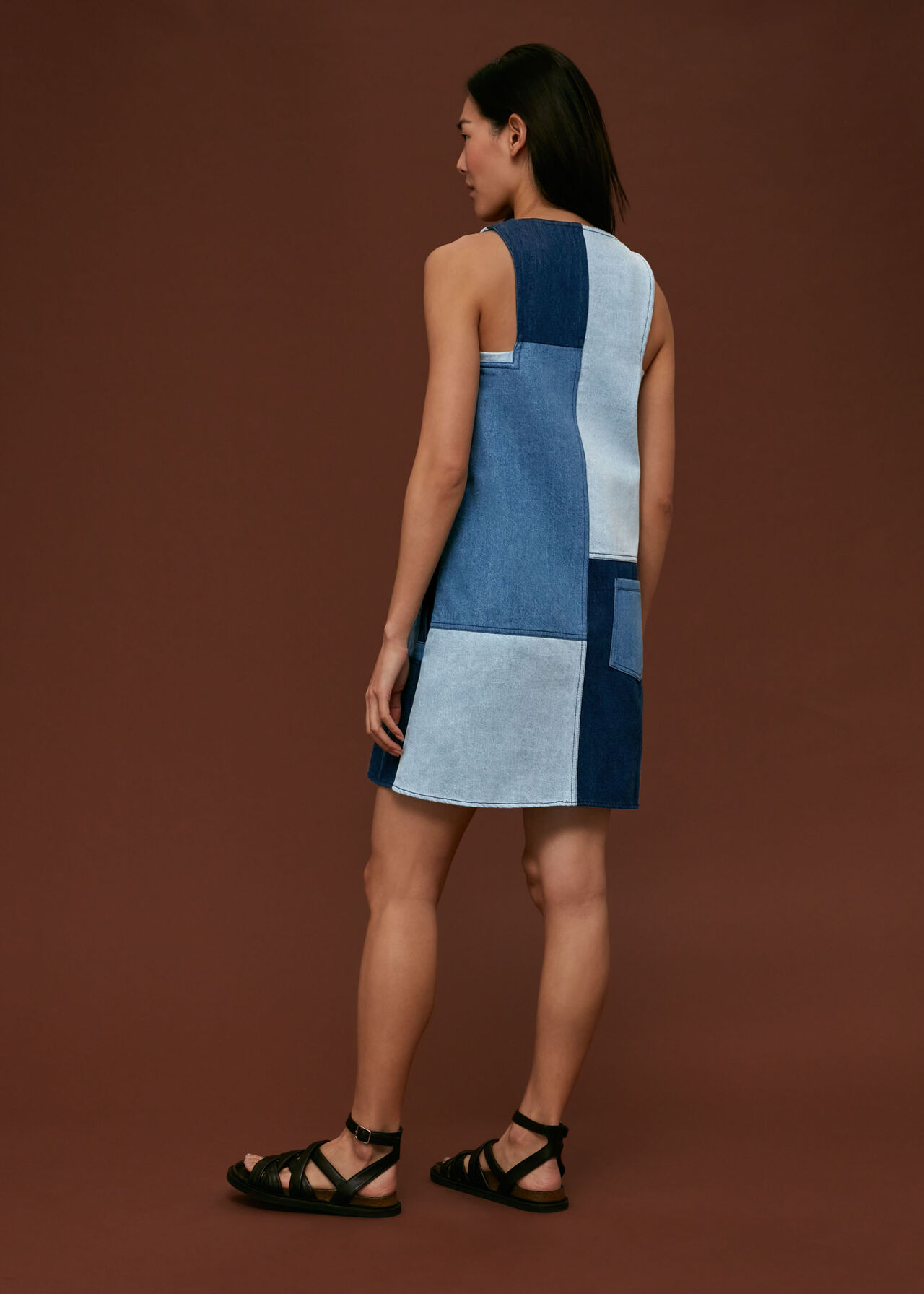 Patchwork Denim Dress