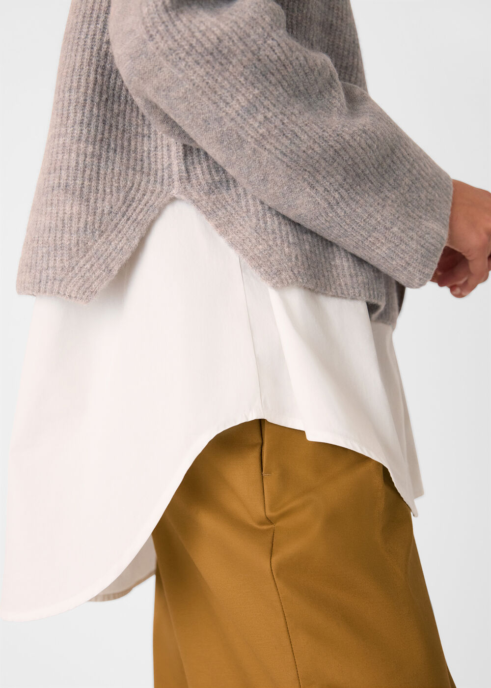 Aria Wool Mix Crew Knit