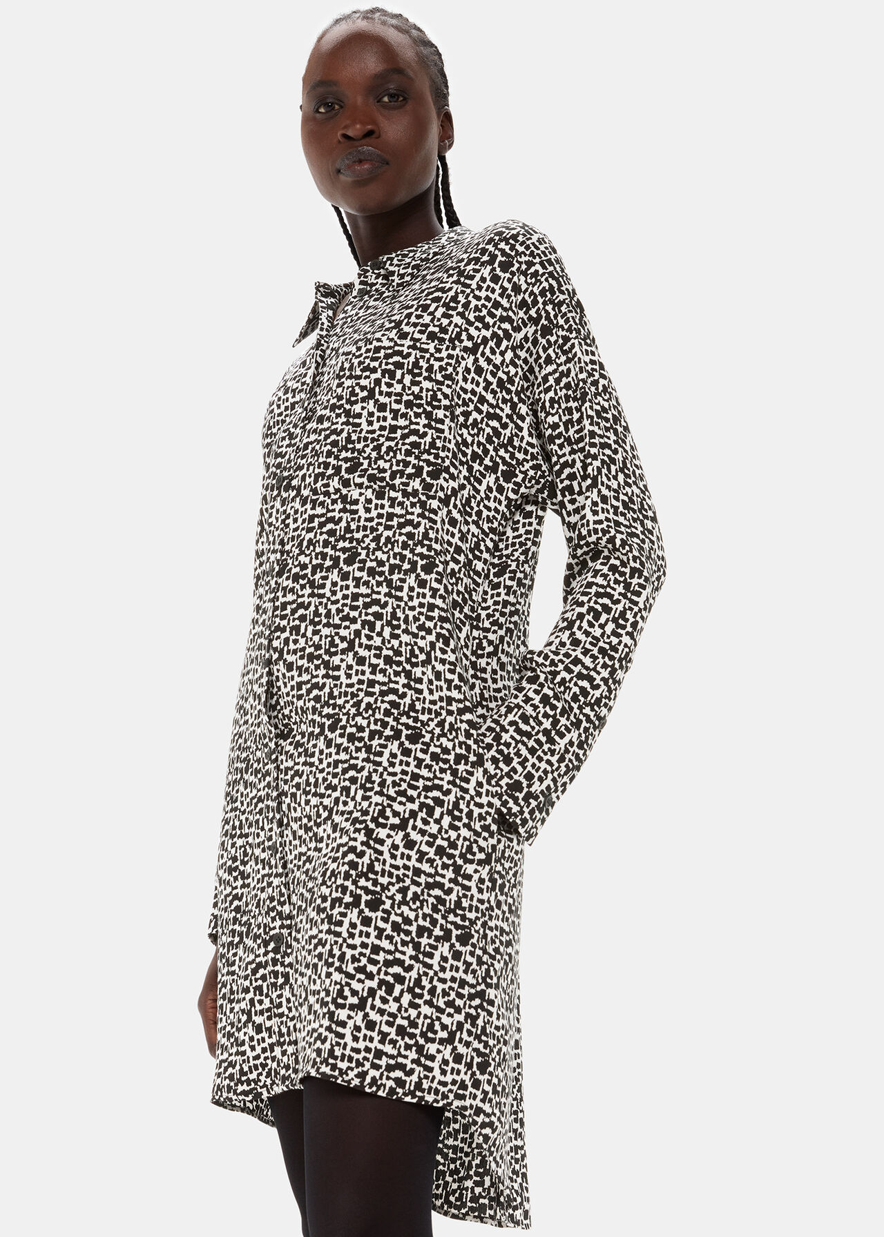 Helena Fuzzy Squares Dress