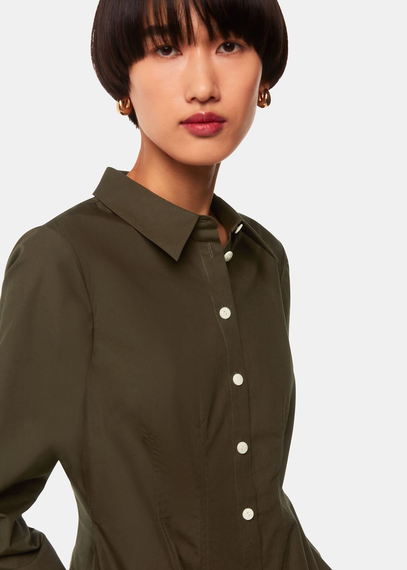 Poplin shirt dress best sale