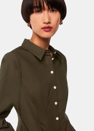 Jean Poplin Shirt Dress