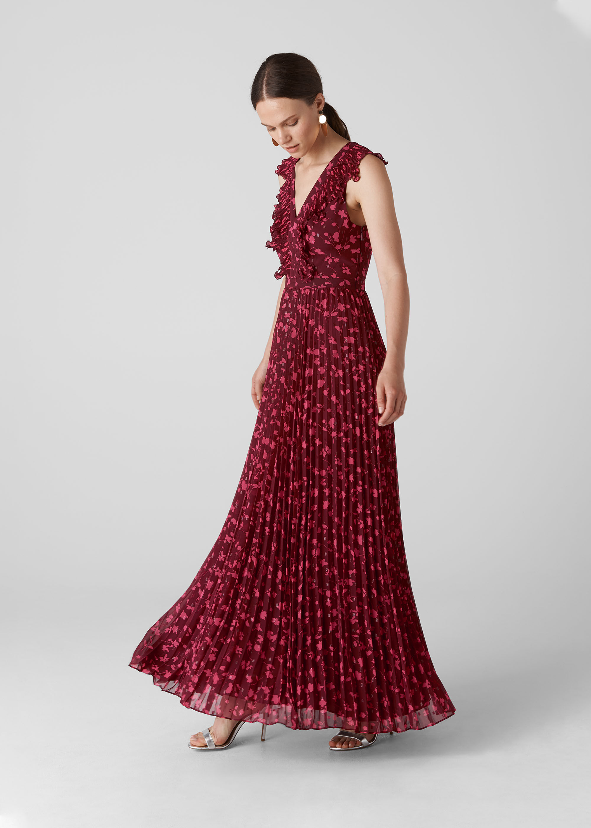 Pink Adalise Celia Print Dress