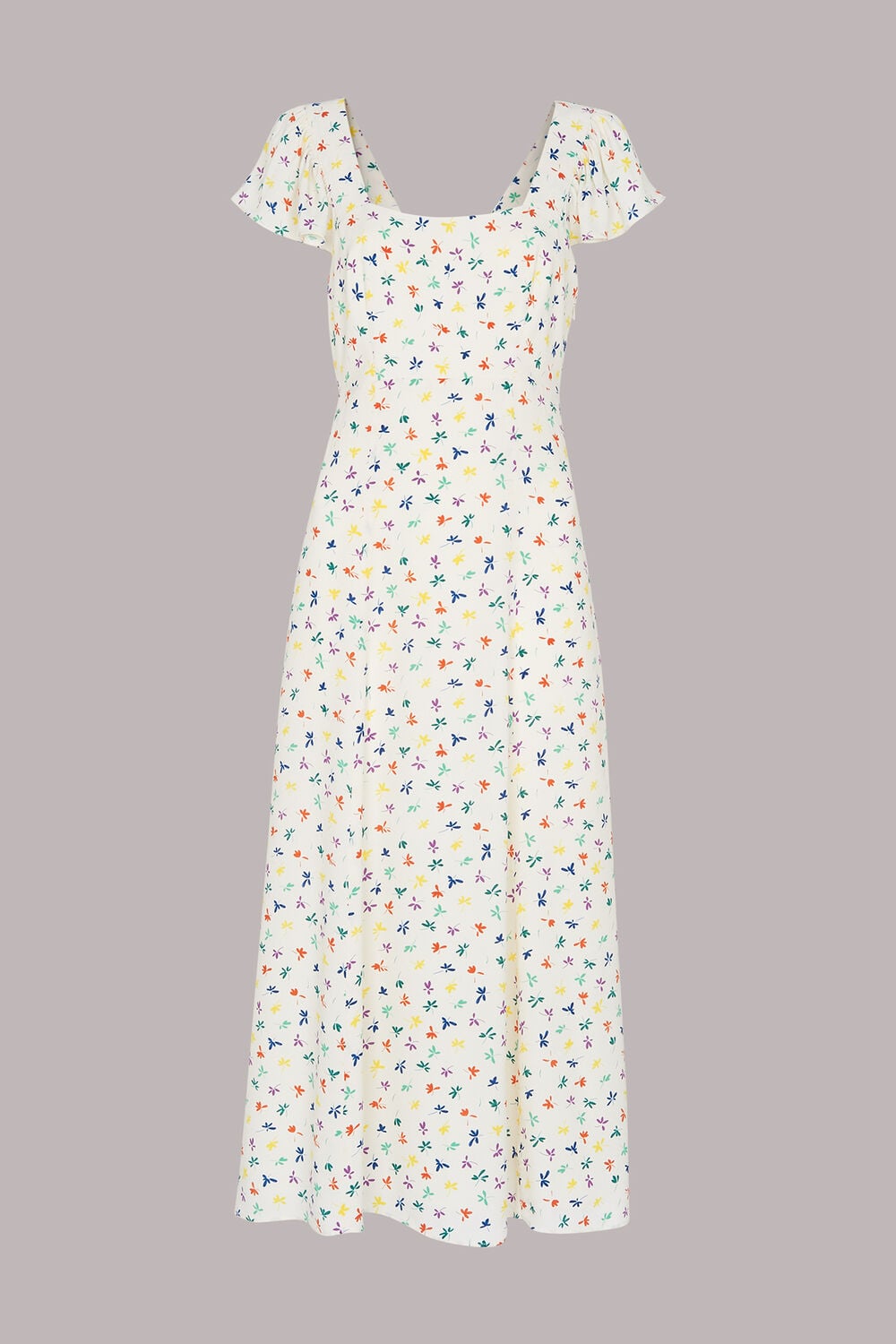 Dancing Floral Midi Dress