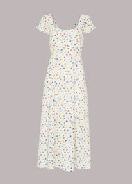 Dancing Floral Midi Dress