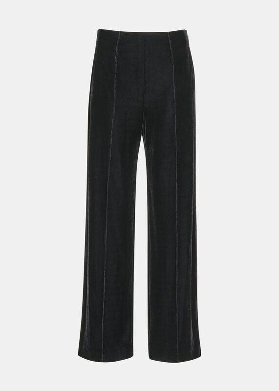 Black Velvet Full Length Trouser