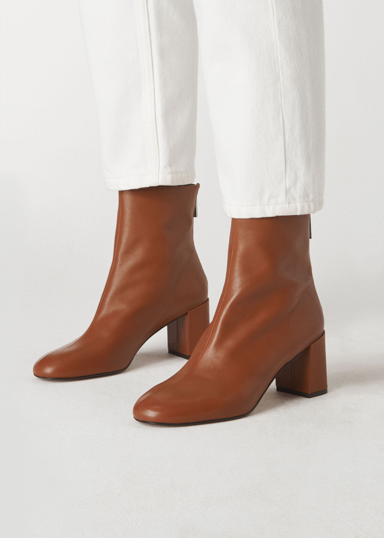 Bartley Back Zip Boot Tan