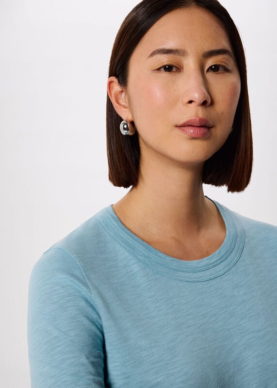 Blue Rosa Double Trim T-Shirt