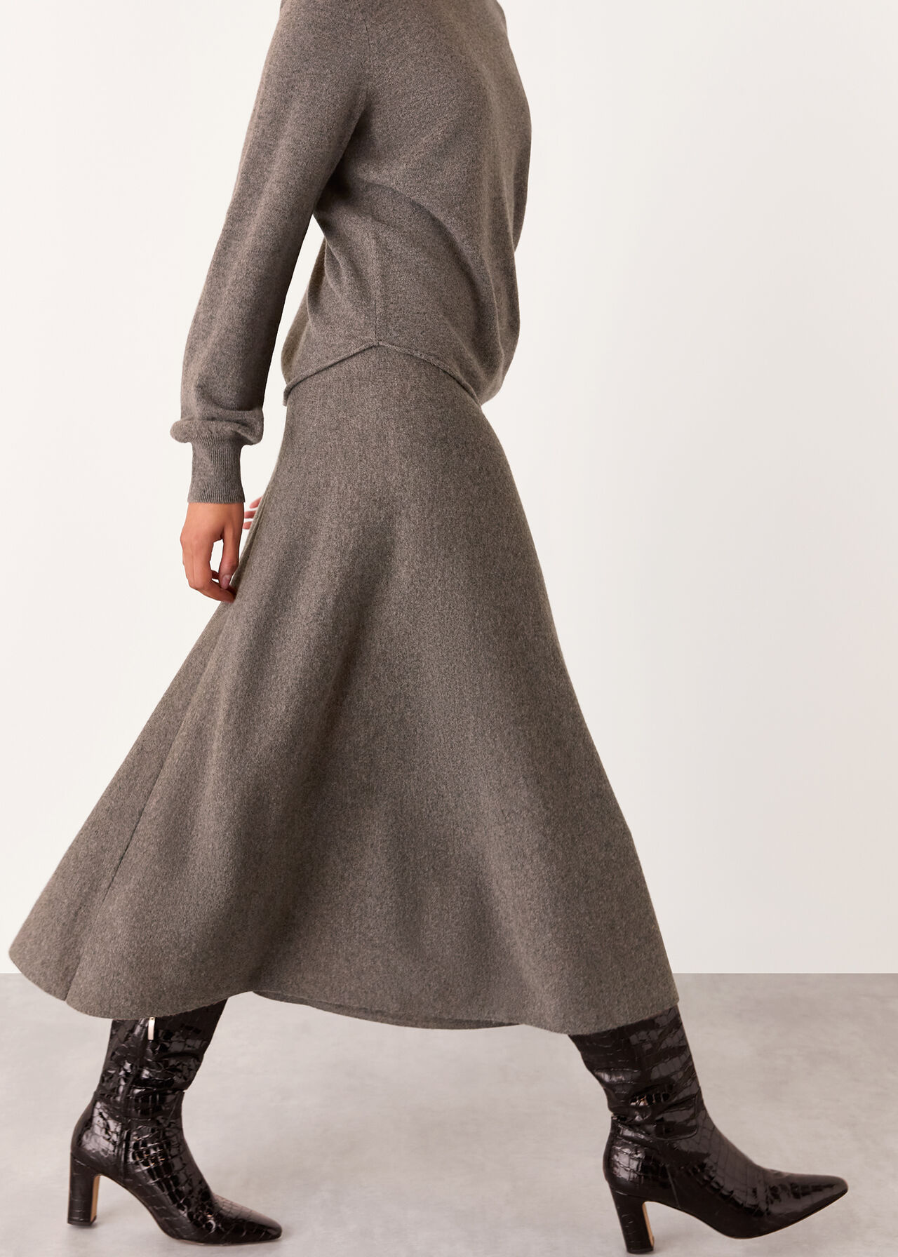 Knitted Midi SKirt