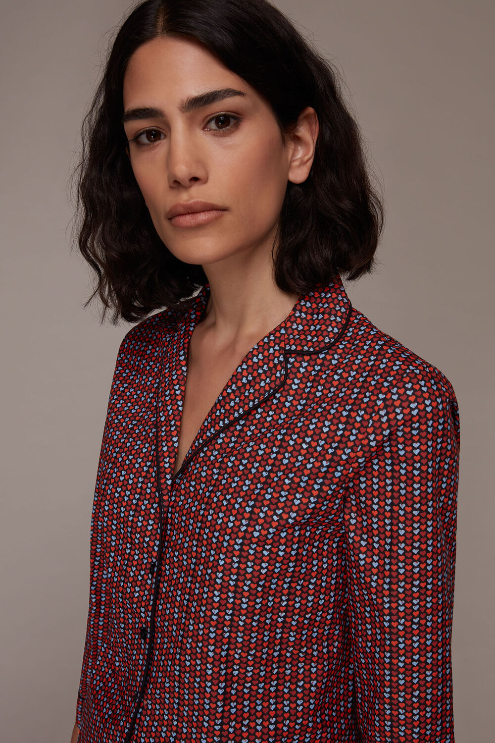 Heart Print Cotton Pyjamas