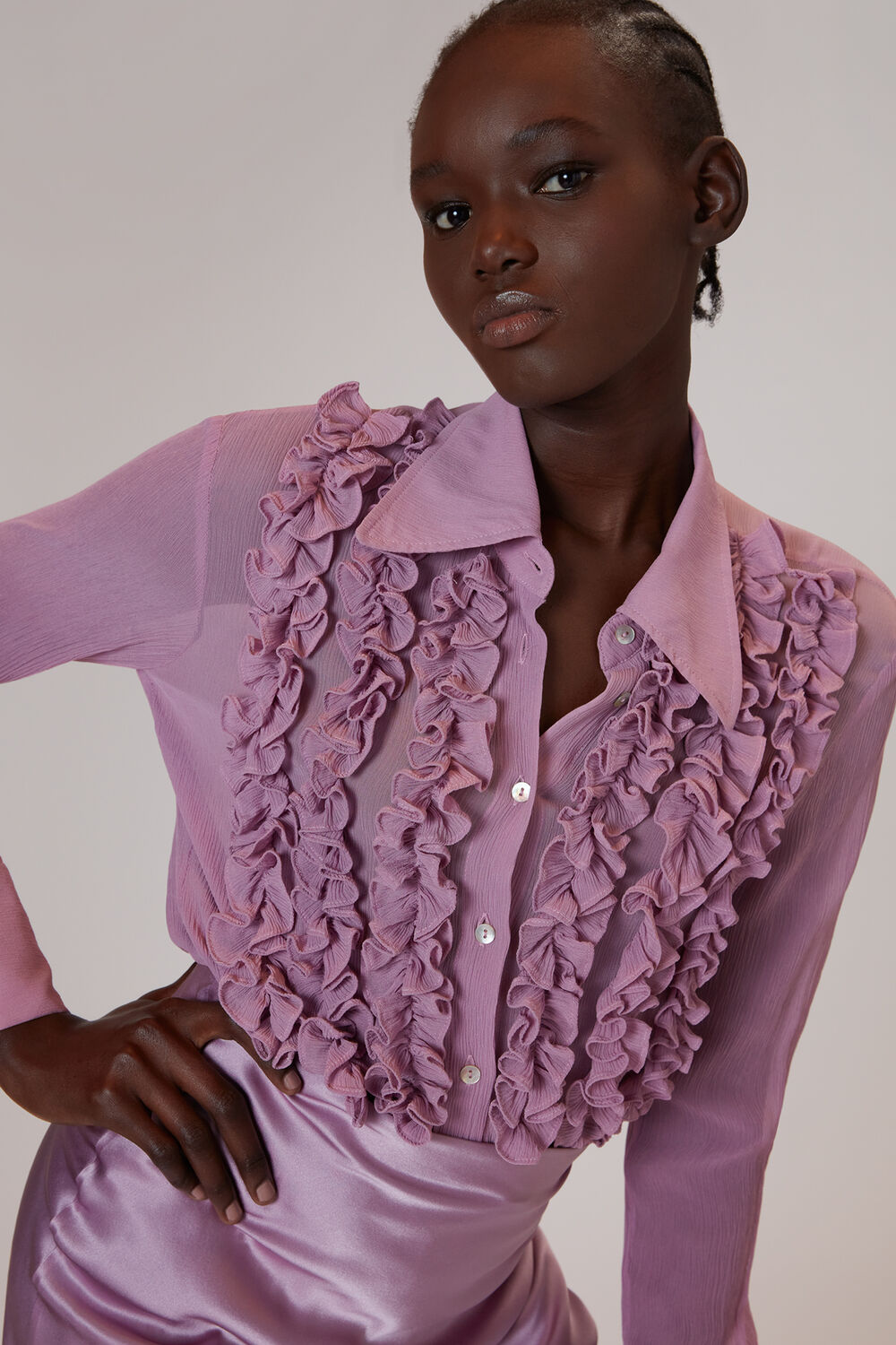 Whistles X Hai Ruffle Blouse