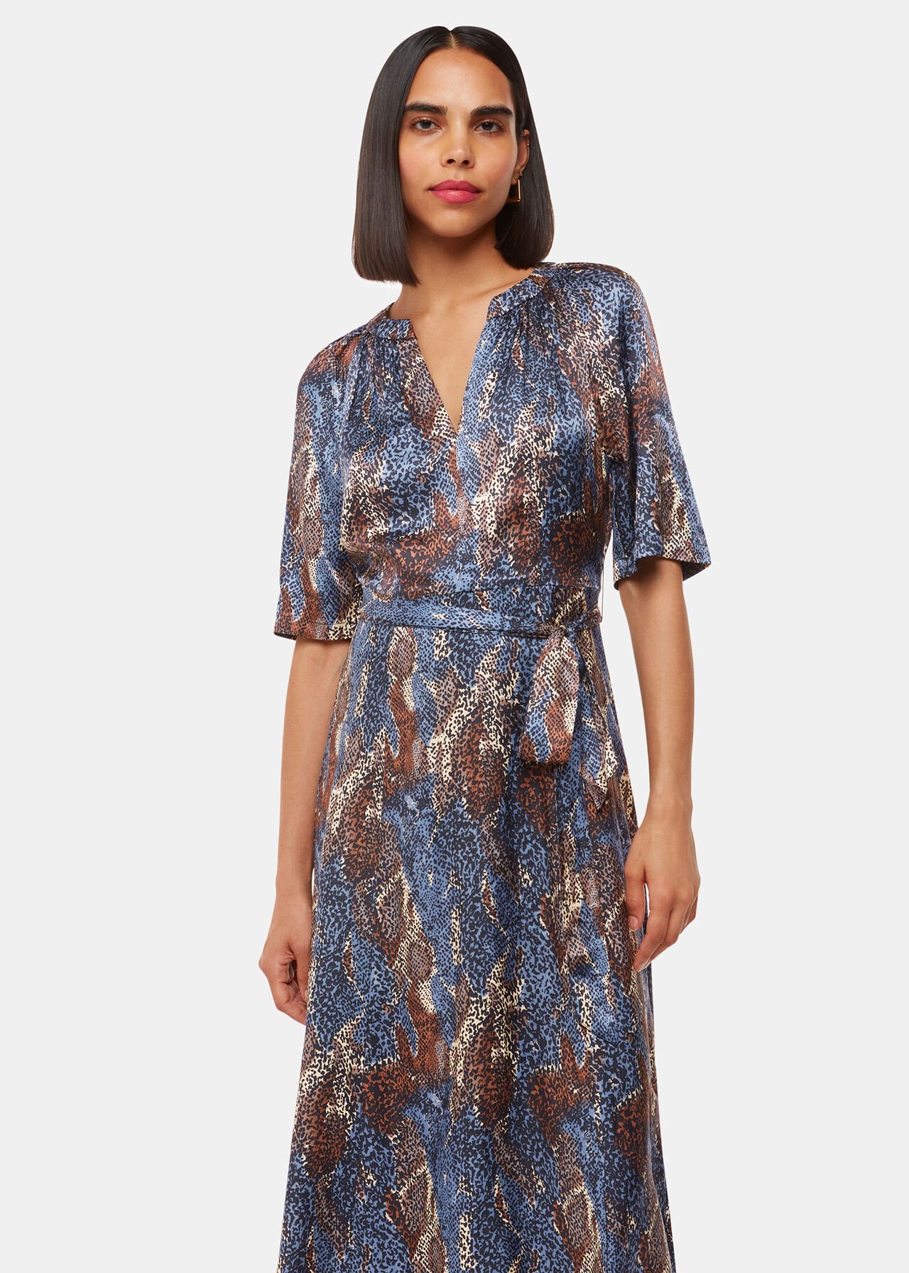 Marlow Dashed Snake Dress