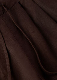 Petite Wide Leg Linen Trouser