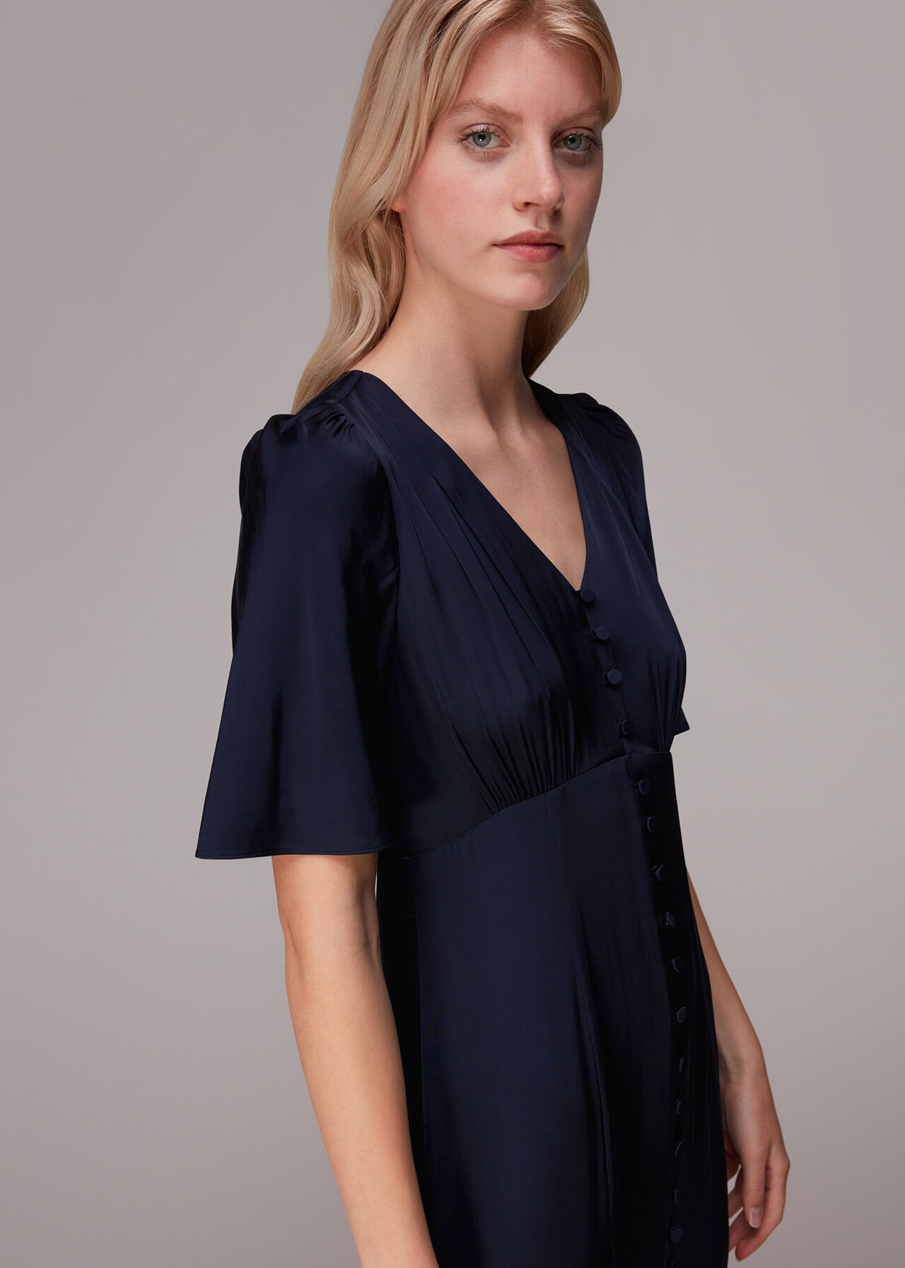 Simone Satin Maxi Dress
