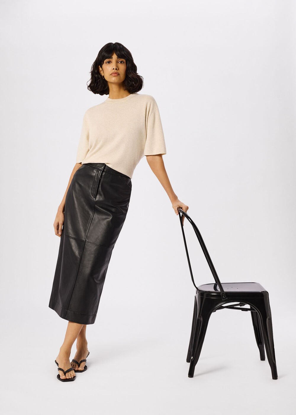 Toe Post Kitten Heel Mule