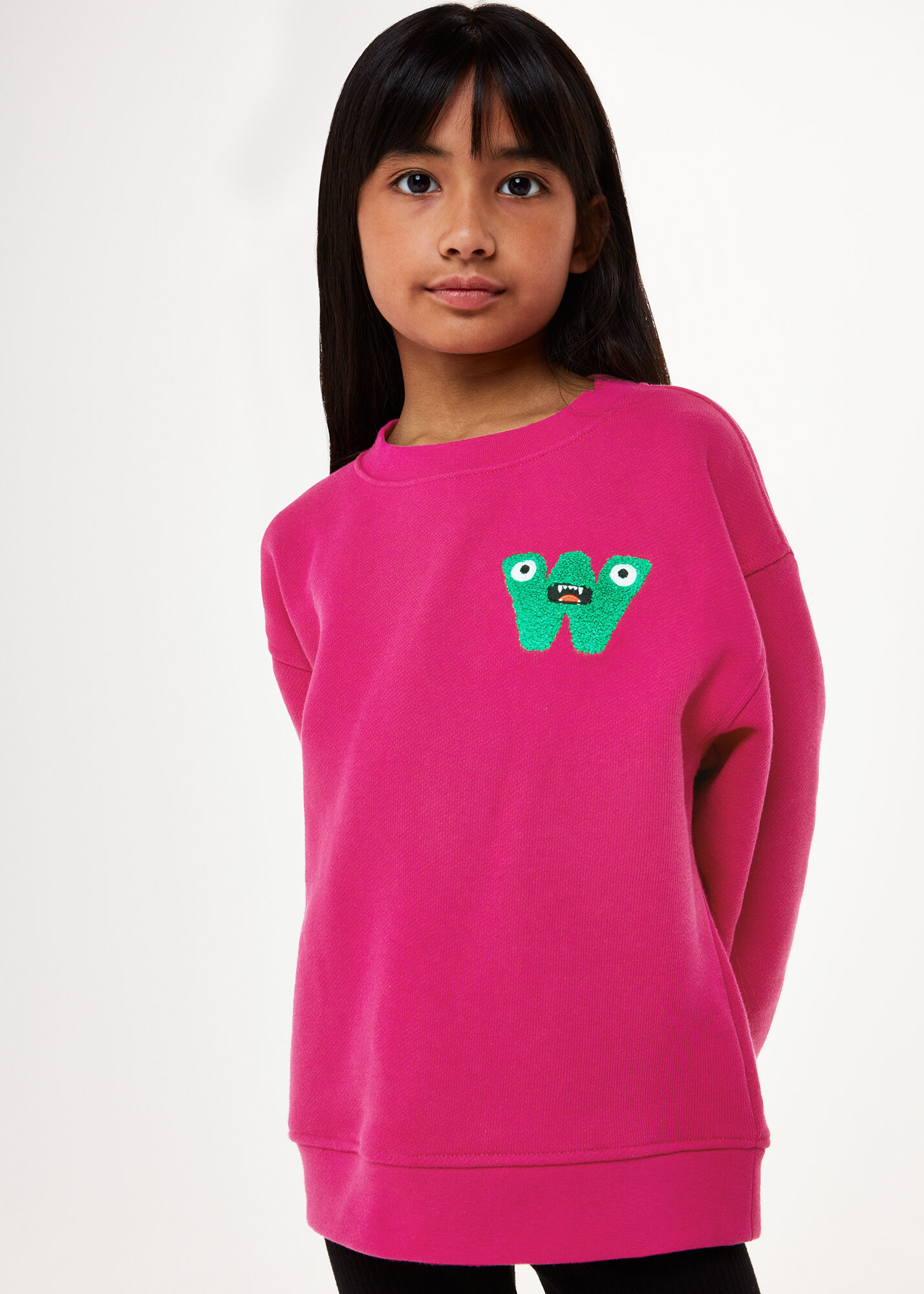 Pink Monster Sweatshirt WHISTLES Whistles US