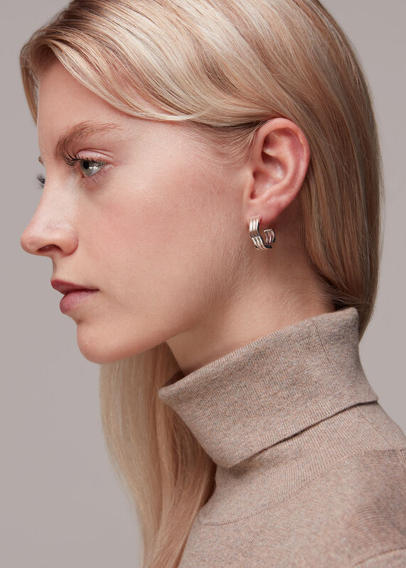 Wavy Hoop Earring