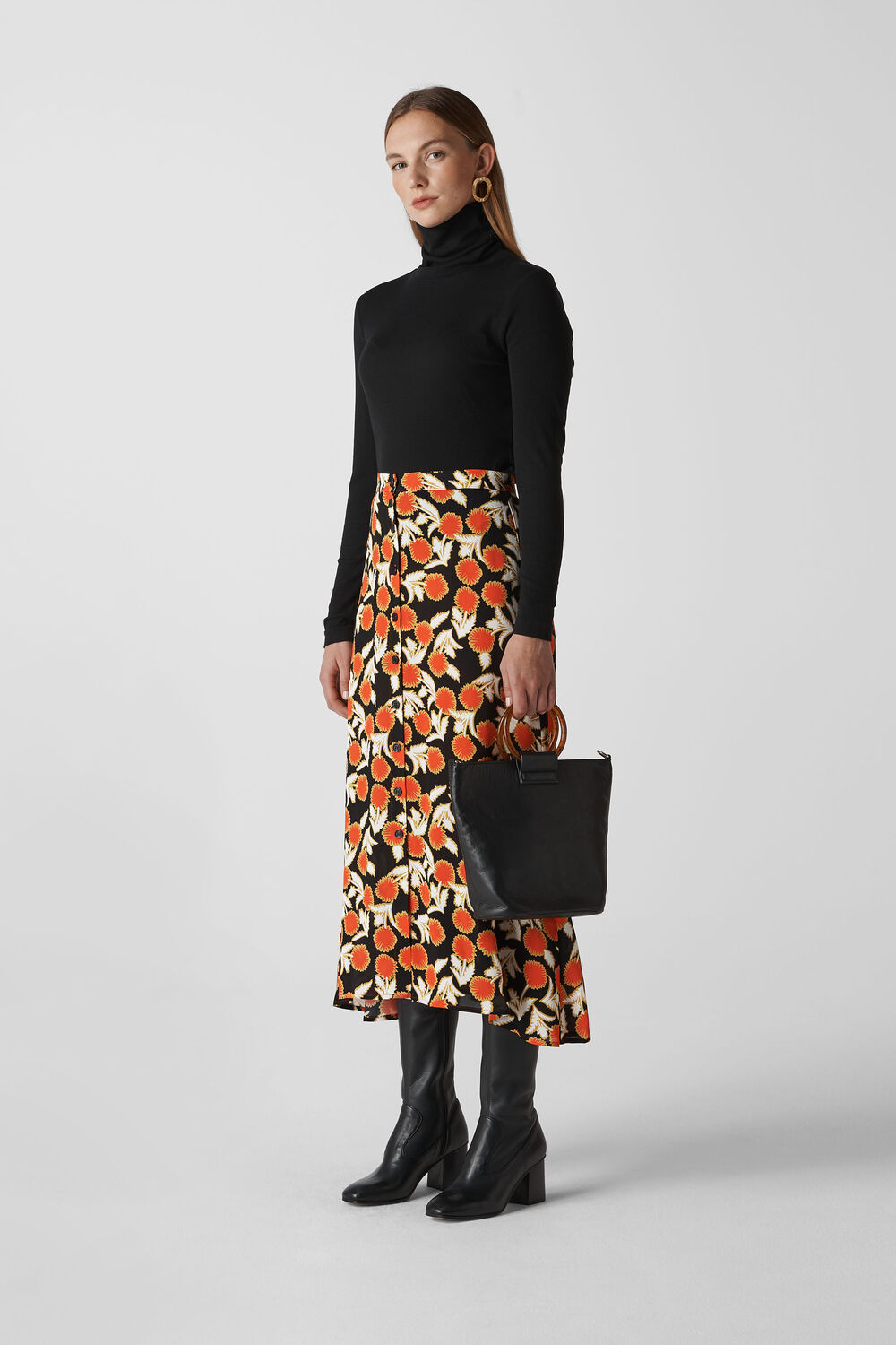 Dandelion Print Skirt Multicolour