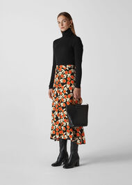 Dandelion Print Skirt Multicolour