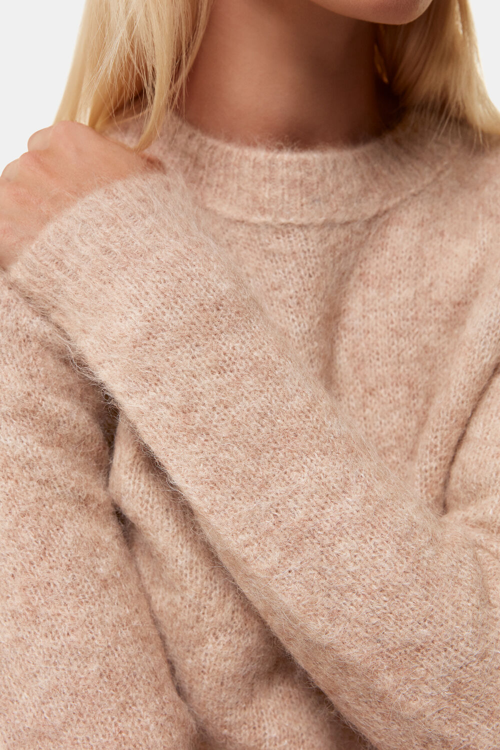 Alpaca Mix Fluffy Knit