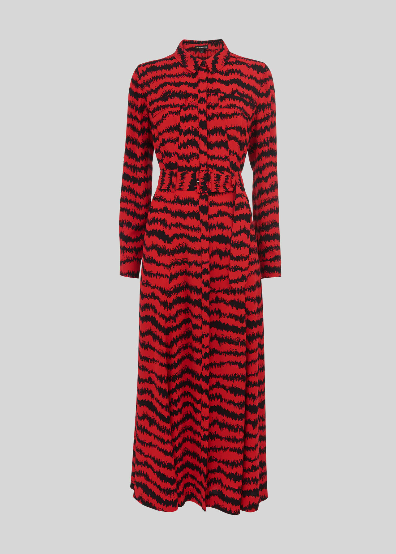 Milla Animal Utility Dress Red/Multi