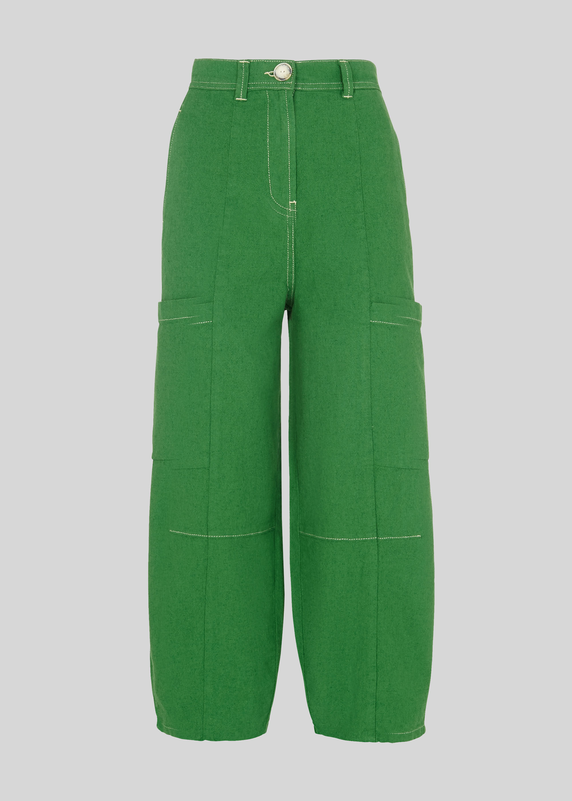 Green Utility Casual Trouser