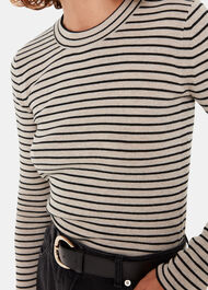 Fine Crew Stripe Knit