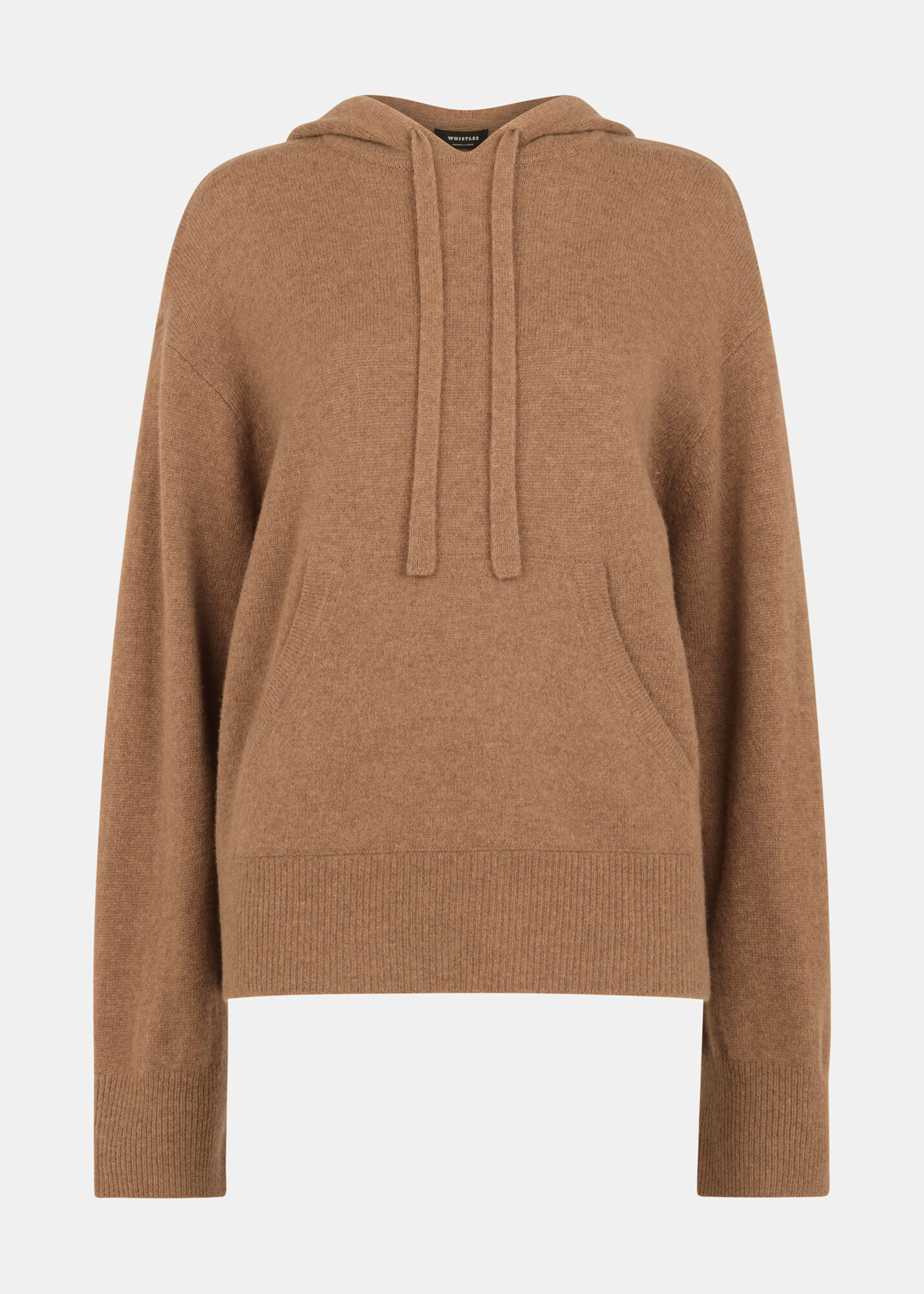 未使用品【BRIEFING】WOOL HIGH NECH KNIT HOODIE Camel Wool Zip Front Hoodie | WHISTLES | Whistles US |