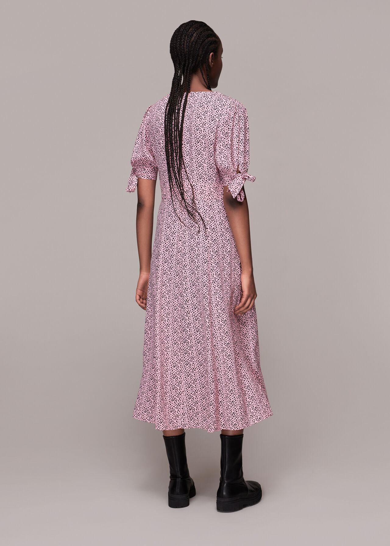 Ink Leopard Print Neave Dress