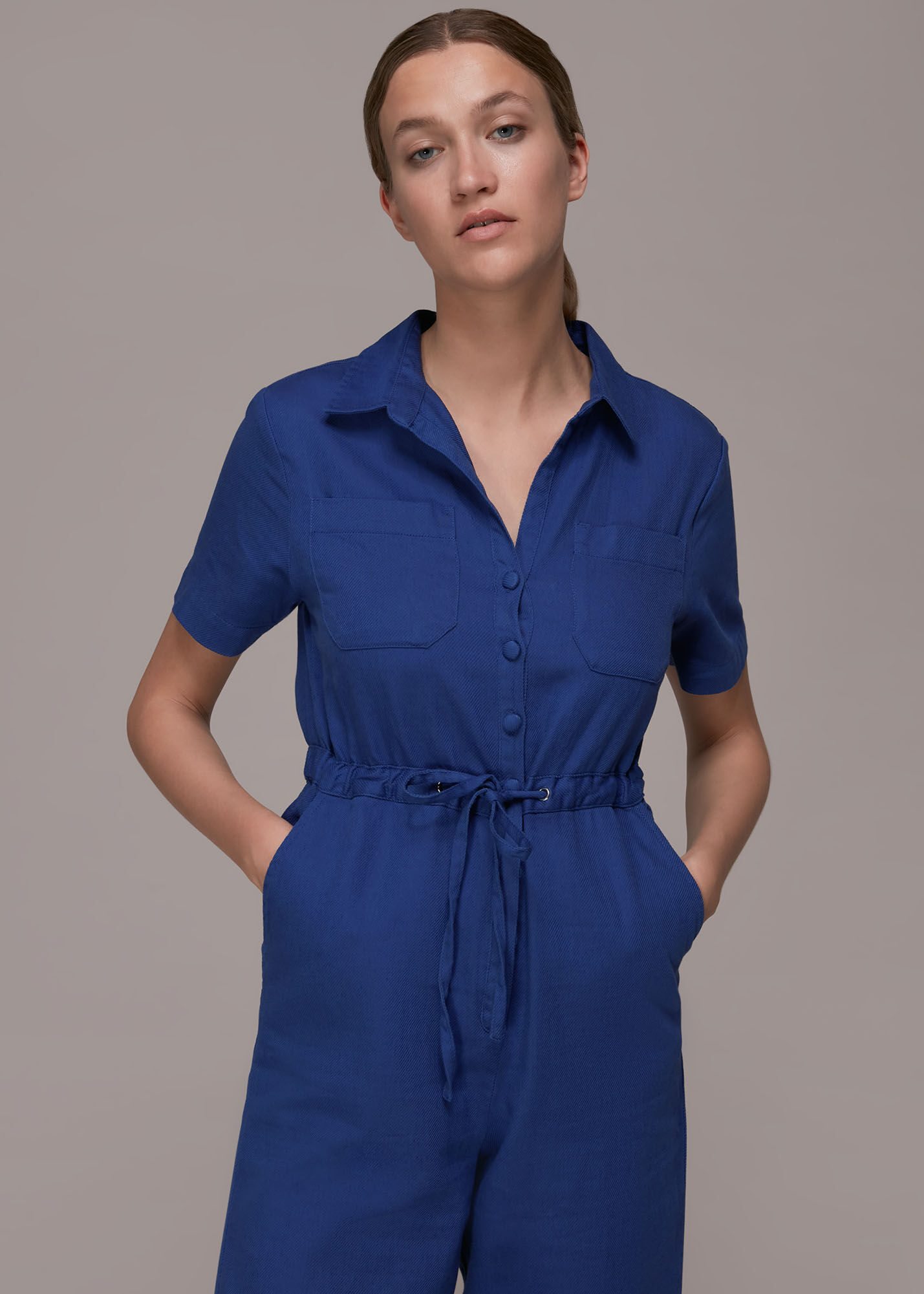 Whistles blue jumpsuit online