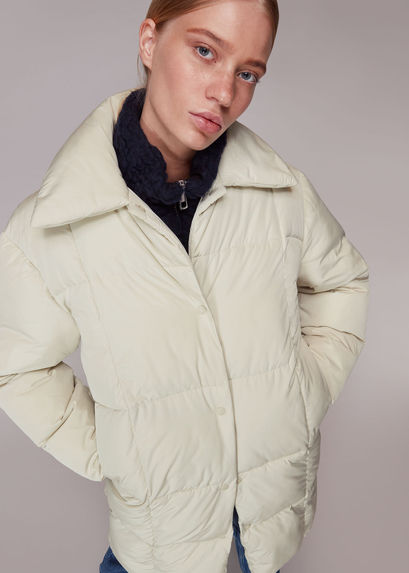 Ivory Wren Puffer Coat WHISTLES