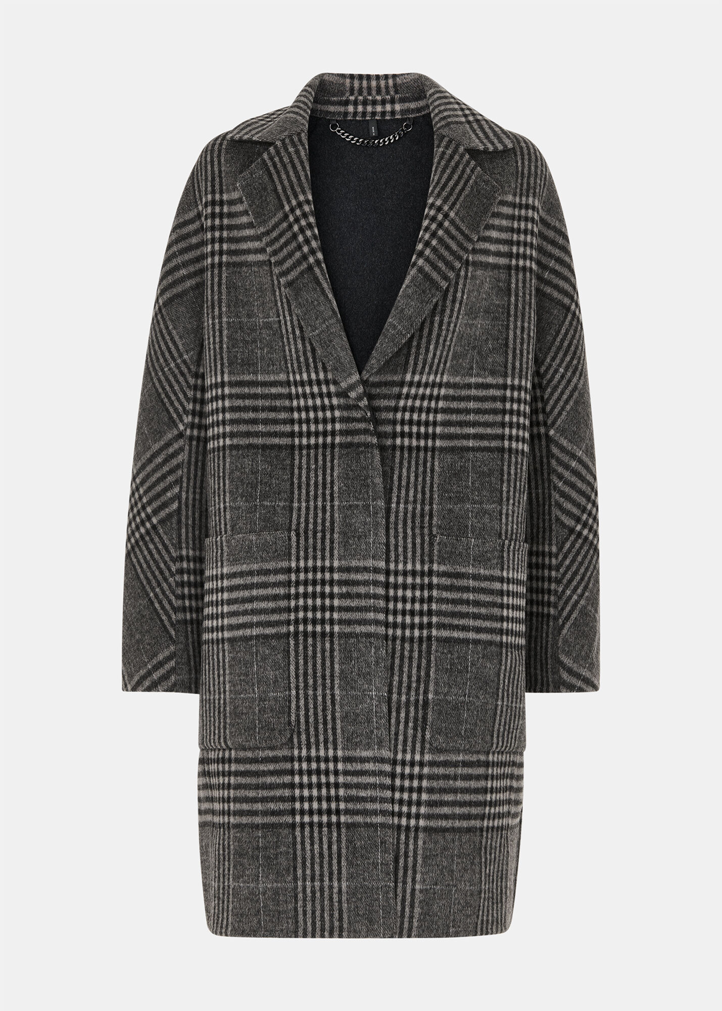 Grey/Multi Cassie Double Face Coat | WHISTLES | Whistles US |