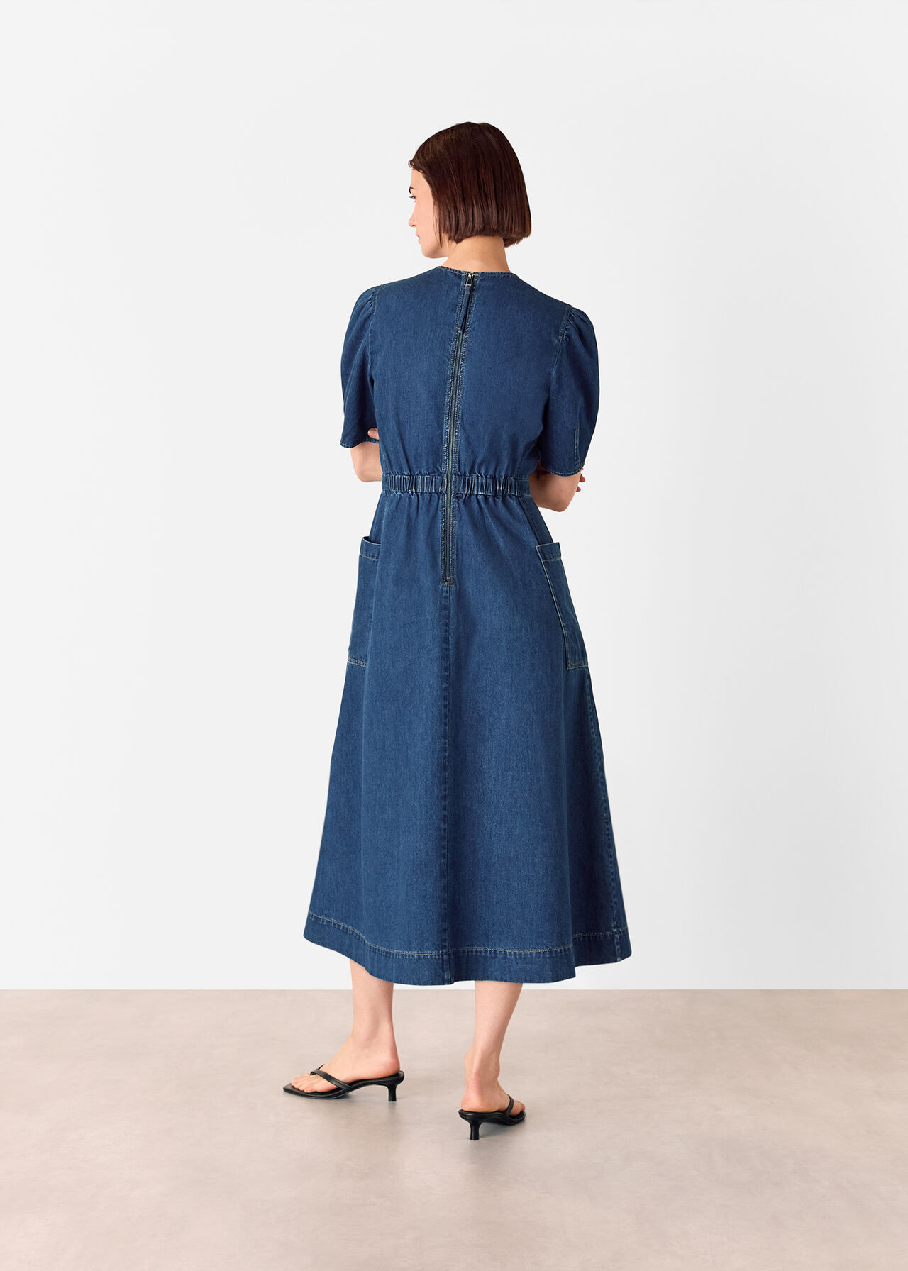 Midi Short Sleeve Dress
