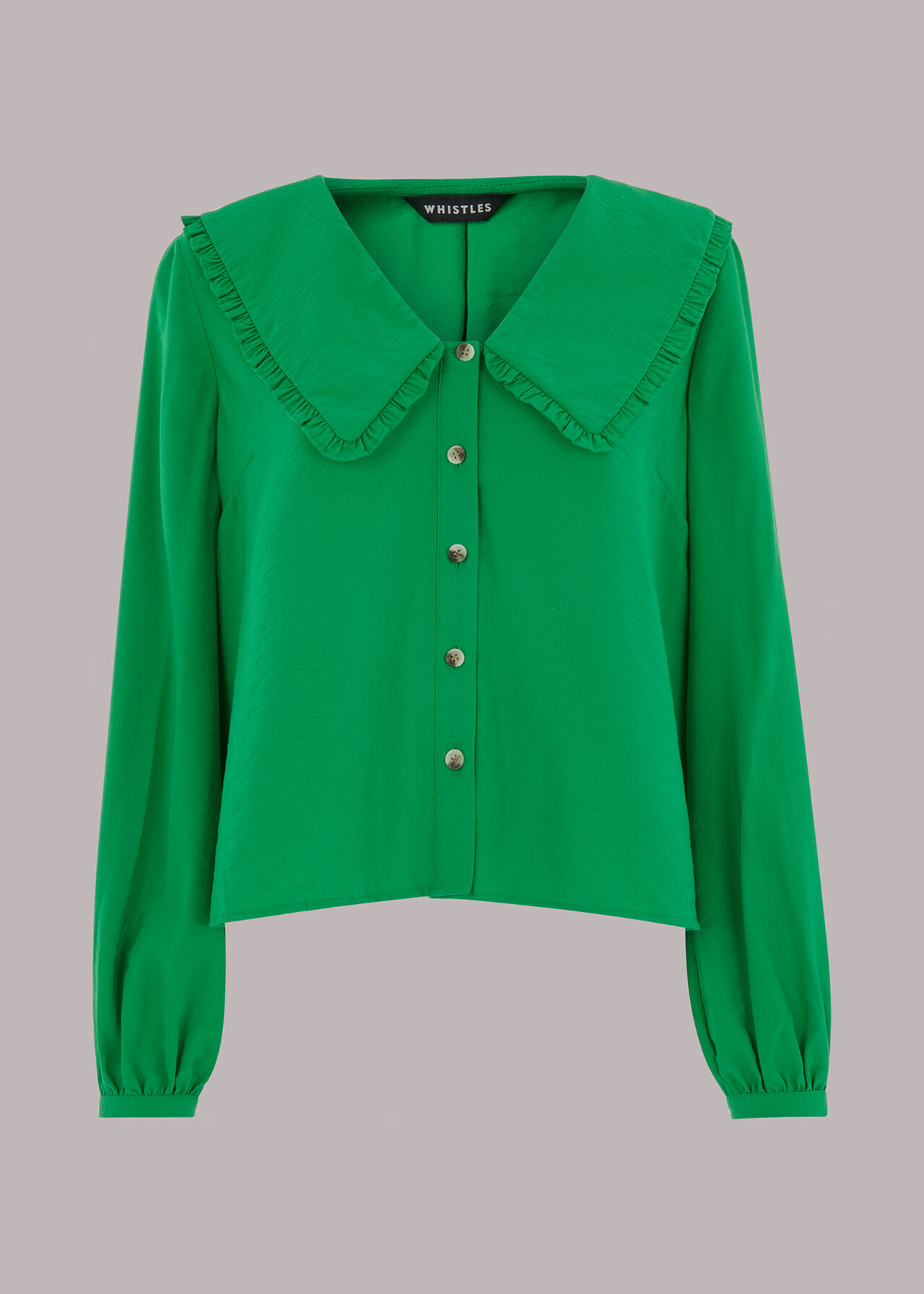 Oversized Collar Detail Top