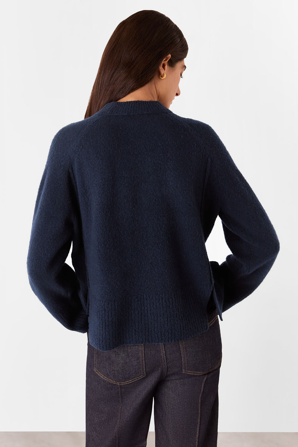 Wool Mix Side Split Knit